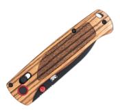 CBZWDBLDBLK - COBRA TEC Zebrawood Bar Lock Drop point Black 