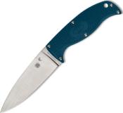 FB31PBL2K390 - Couteau SPYDERCO Enuff 2 Leaf Shape K390 Bleu