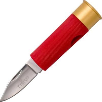 TH.14683R - Couteau Cartouche THIRD Rouge Inox 6,5 cm