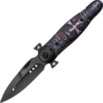 TH.N120T - Pliant THIRD Templier Hêtre 11 cm Inox Noir 