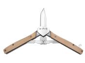 TH.N126H - Pliant THIRD Hêtre 12 cm Inox