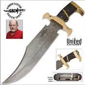 GH5024G - Poignard HIBBEN Eclipse 2011 Bowie Limited Gold & Damascus Edition