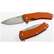KUROR - Couteau LION STEEL Kur G10 orange avec Clip