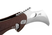 LE1AES - Couteau LIONSTEEL Karambit L.E.One Marron