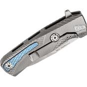 ROKG - Couteau LION STEEL Rok Titanium Gris avec Clip