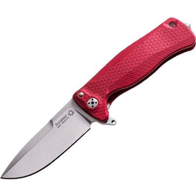 SR22ARS - Couteau LION STEEL SR22 Aluminium Rouge avec Clip