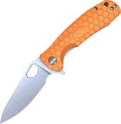 HO045 - Couteau HONEY BADGER Leaf Large Orange