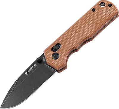 01SC710 - Couteau BOKER MAGNUM Rockstub Brown Micarta