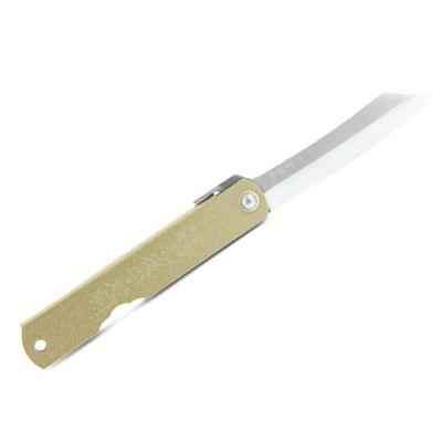 2671 - Couteau HIGONOKAMI Laiton Doré 10 cm