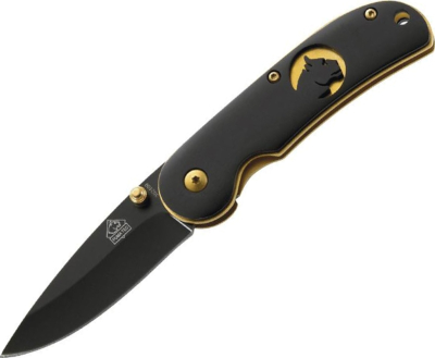 302411 - Couteau PUMA-TEC Alu Noir Puma 11 cm avec Clip
