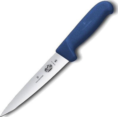 55602 - Couteau à désosser/saigner VICTORINOX manche bleu