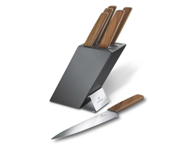 6.7186.6 - Bloc Cuisine VICTORINOX Swiss Modern Noyer 6 Pièces