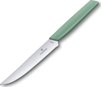 6.9006.12W41 - Couteau à Steak VICTORINOX Swiss Modern 12 cm Vert Pastel