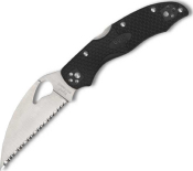 BY01SBKWC2 - Couteau SPYDERCO Byrd Knife Harrier 2 Wharncliffe Noir