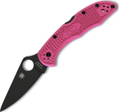 C11FPPNS30VBK - Couteau SPYDERCO Delica 4 S30V Pink