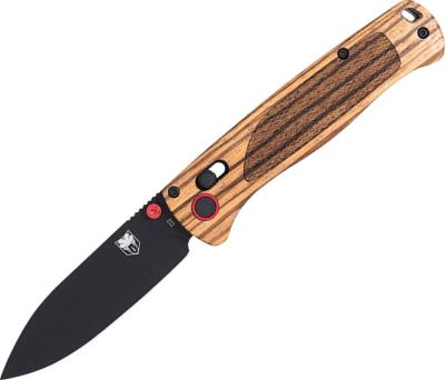 CBZWDBLDBLK - COBRA TEC Zebrawood Bar Lock Drop point Black 
