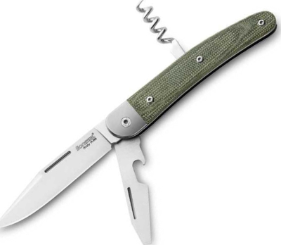 JK3CVG - Couteau LIONSTEEL Jack 3 Pièces Micarta Vert