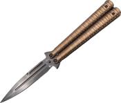 TH.16075 - Papillon THIRD Titane Rose 12cm Inox