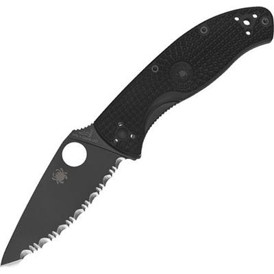 C122SBBK - Couteau SPYDERCO Tenacious Black dentée