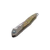 MKMY02GCT - Couteau MKM Cellina By Mercury Titanium/Micarta Vert