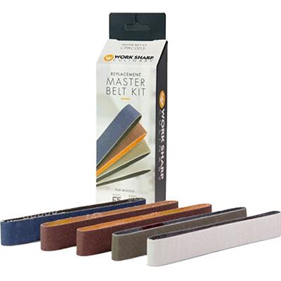 WSCPAC008 - Kit de 5 courroies WORKSHARP Master Belt Kit pour Culinary WSCPE5