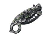 572413 - Couteau HERBERTZ Karambit tête de mort