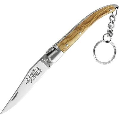 GD8308PC - Couteau Laguiole Porte Clés G.DAVID Olivier Mitre Inox 8 cm