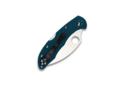 C11FPWK390 - Couteau SPYDERCO Delica 4 K390 Wharncliffe Bleu