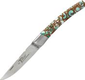 CH21113V - Couteau Le Thiers Cannelle Vert COUTELLERIE CHEVALERIAS