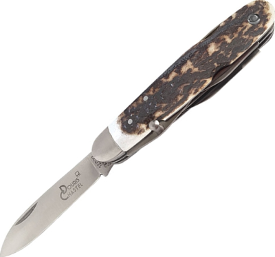 DC856CER - Couteau DOURIS CHASTEL Navette 6P. Bois de Cerf