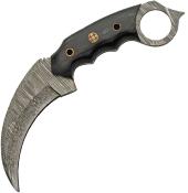 DAM01 - DAMASCUS Talon Karambit Black
