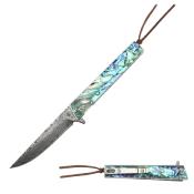 ER2011DM - Couteau Gentleman ELK RIDGE Abalone Damas 
