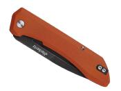 HE.10001084 - HERBERTZ Pliant Micarta Orange 12cm Inox Blackwash