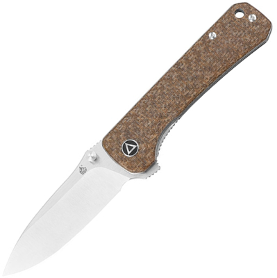 QS131G - Couteau QSP Hawk Micarta Marron