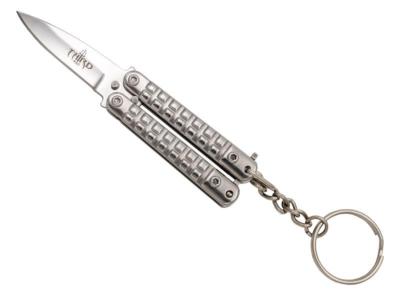 TH.K0102B - Porte-Clés Papillon THIRD 5,5cm Tout Inox 