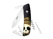 ZD03HALLOWEENSHB - Couteau SWIZA D03 Halloween Skull Head Black