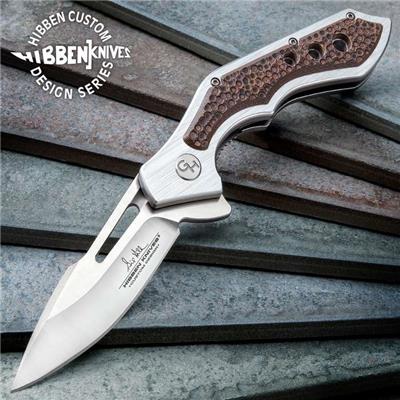 GH5079 - Couteau HIBBEN Hurricane Silver and Brown