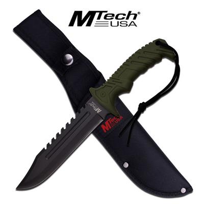 MT2057GN - Couteau MTECH Fixed Blade Green