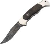112124DAM - Couteau BOKER SOLINGEN Scout Bog Oak Damask Ed. Limitée