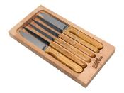 451463 - Coffret 6 Couteaux Steak ROGER ORFEVRE Inox Chne Dcors