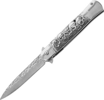 584013 - Couteau HERBERTZ CJH Tête de Mort Inox