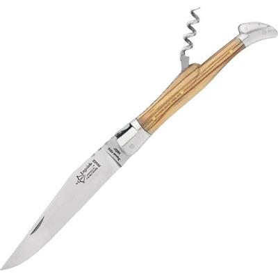 GD6322 - Couteau Laguiole G.DAVID 2 Pièces Olivier Mitres Inox Mat 12 cm