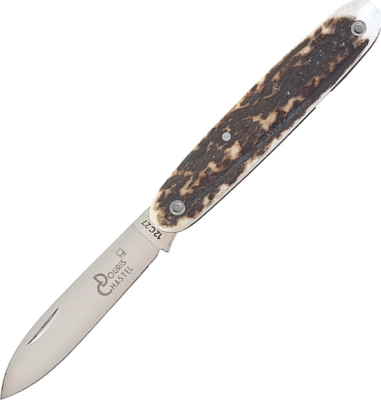 DC8431CER - Couteau DOURIS CHASTEL Navette 3P. Bois de Cerf