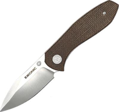 EIK.331SBR - Couteau EIKONIC Kasador Micarta Marron