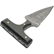 DM1317BK - Push Dagger RITE EDGE Damascus Micarta Noir