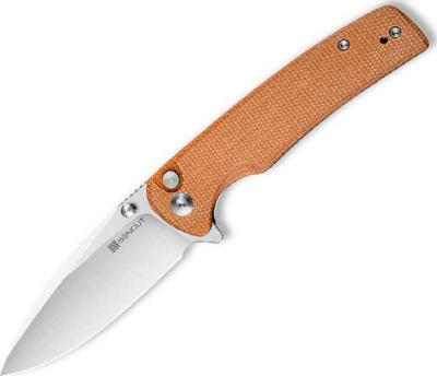 S210073 - Couteau SENCUT Sachse Micarta Marron