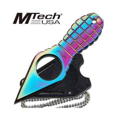 MT588RB - Push Dagger MTECH USA Arc en ciel