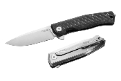 MT01CF - Couteau LIONSTEEL Myto Fibre de Carbone Titanium Gris