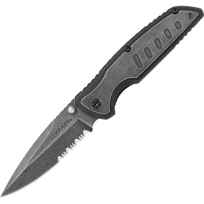 SCH505S - Couteau SCHRADE Stonewash Linerlock