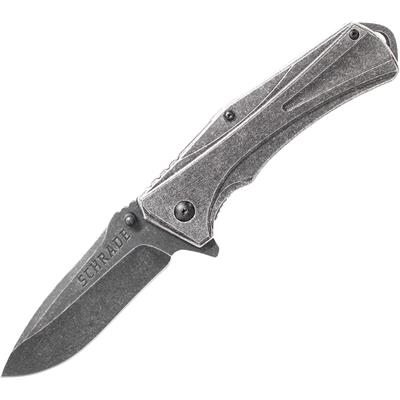 SCH506 - Couteau SCHRADE Stonewash Linerlock